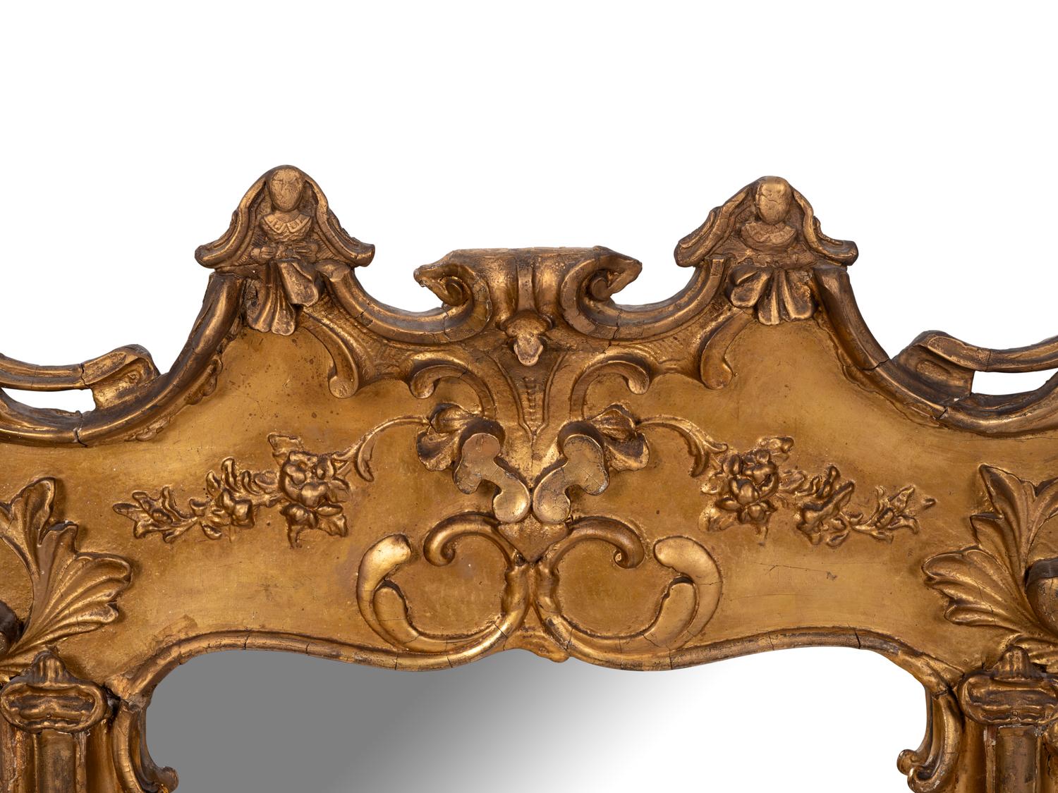 A Continental Giltwood Mirror