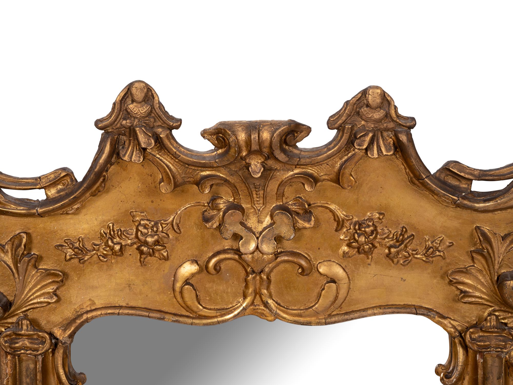 A Continental Giltwood Mirror