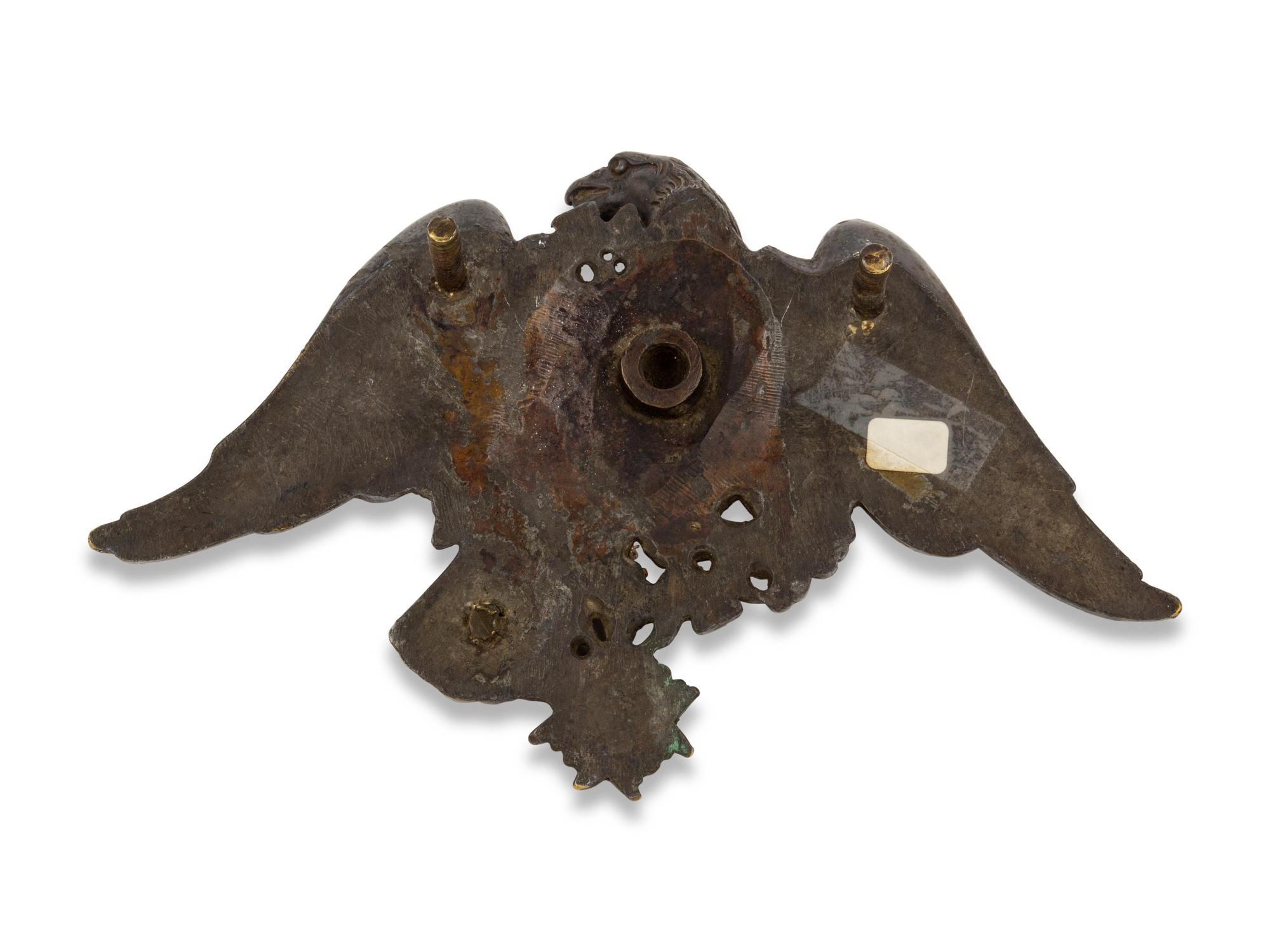 A Silvered Bronze Spreadwing Eagle Wall Mount