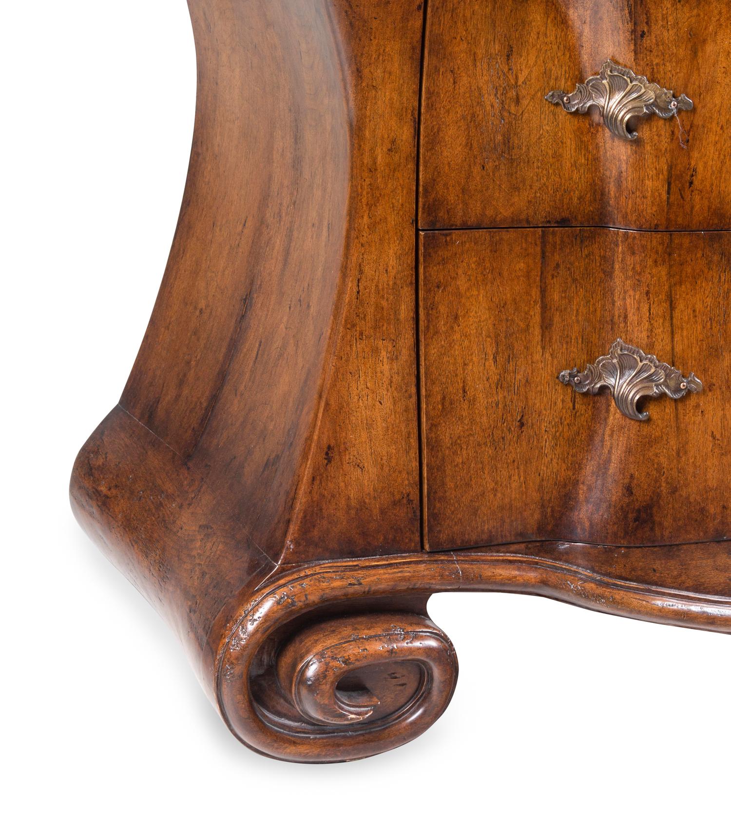 A Therien Studios Burl Walnut Chest of Drawers