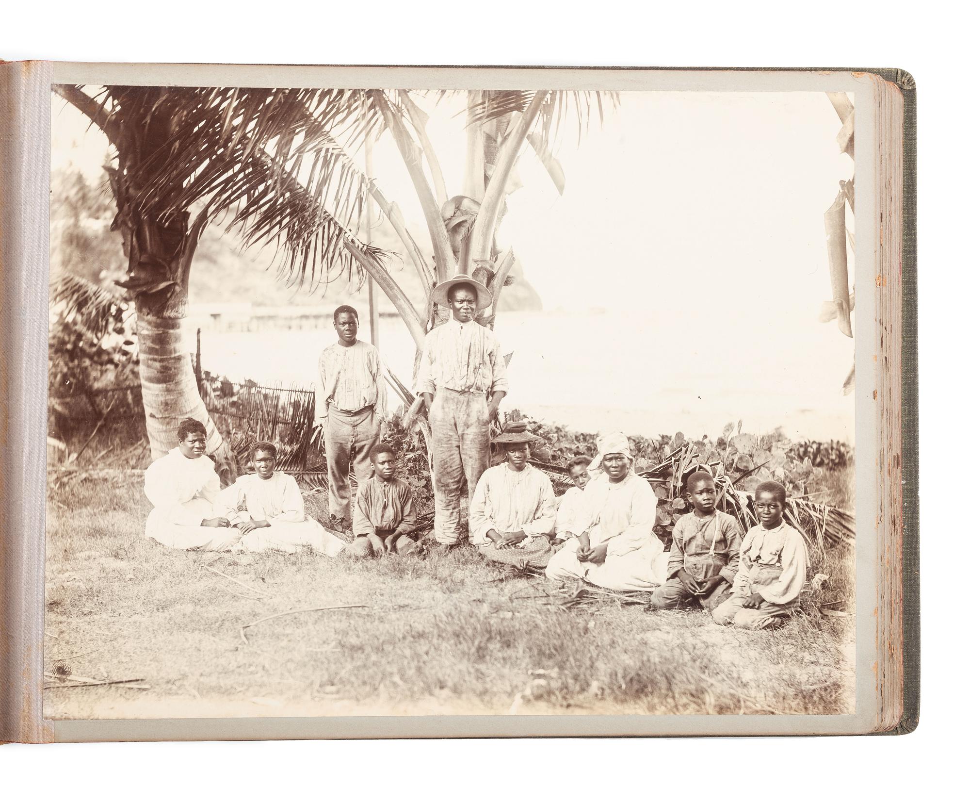 [EARLY PHOTOGRAPHY] -- [JAMAICA]. Album containing several photographs of Black subjects in Jamaica.