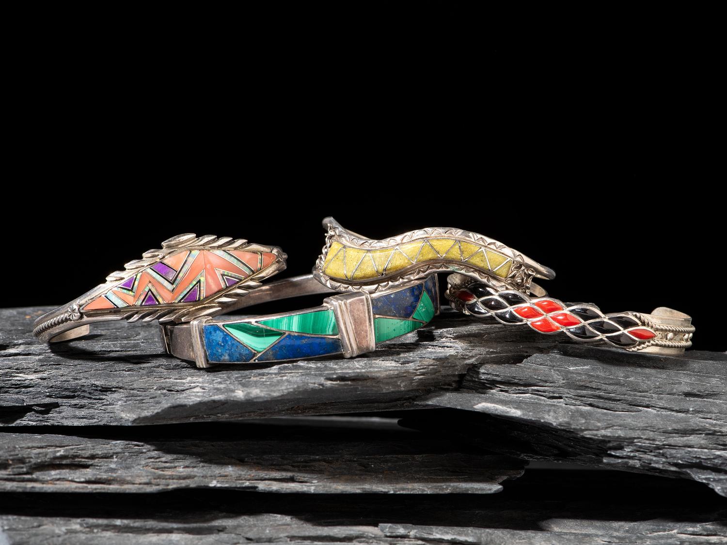 Navajo, Zuni, and Southwestern-style Cuff Bracelets