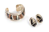 Tommy Jackson Length 5 1/4 x opening 1 x width 1 1/8 inches — (Navajo, b. 1958)