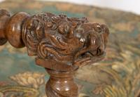 A Pair of Jacobean Carved Walnut Armchairs