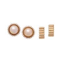 COLLECTION OF YELLOW GOLD EARRINGS