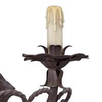 A Wrought Iron Sconce 17.5" W x 11" D x 19" H — Argentina, Circa 1920