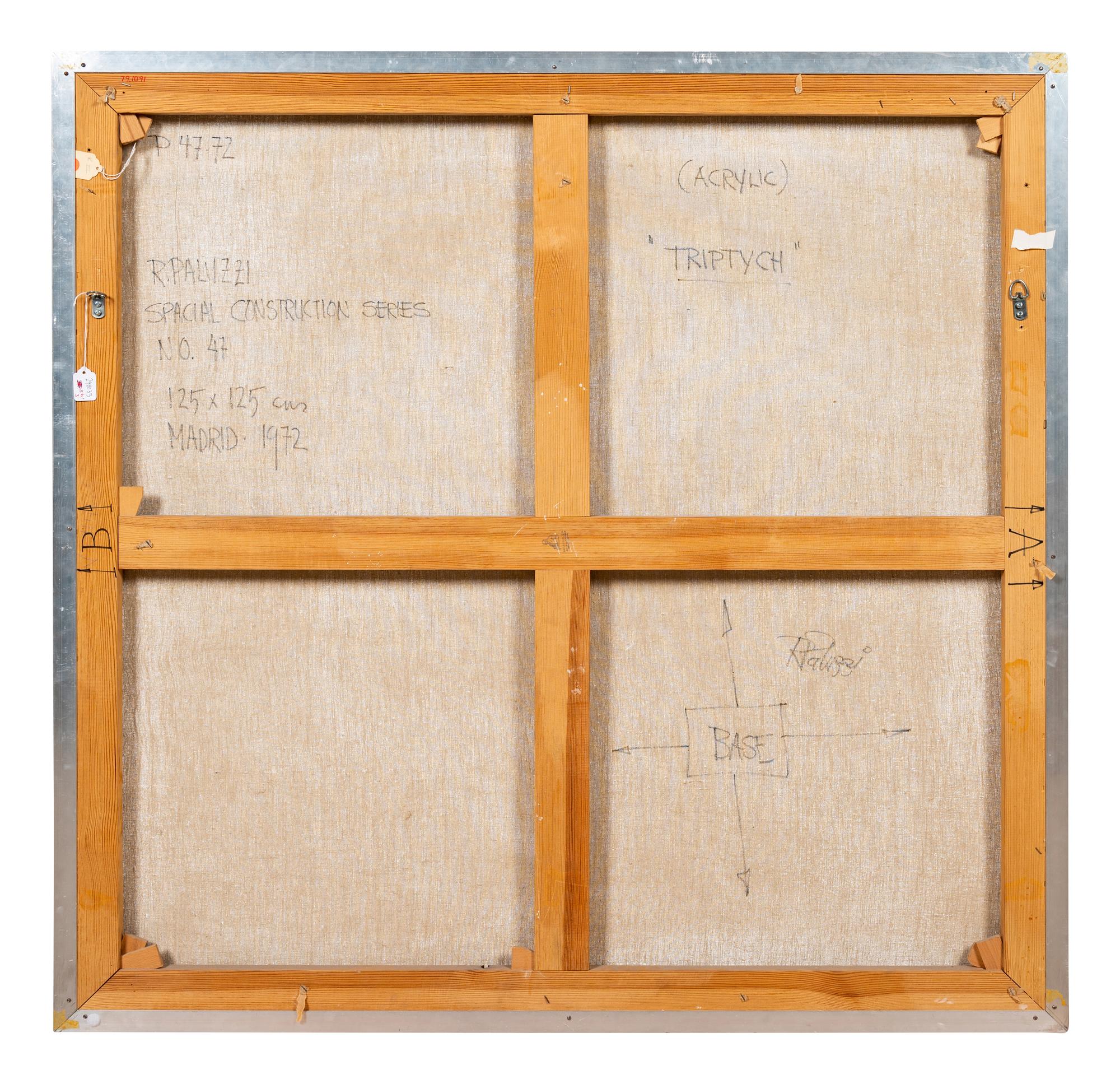 Spacial Construction Series #46-48 , 1972 (triptych)