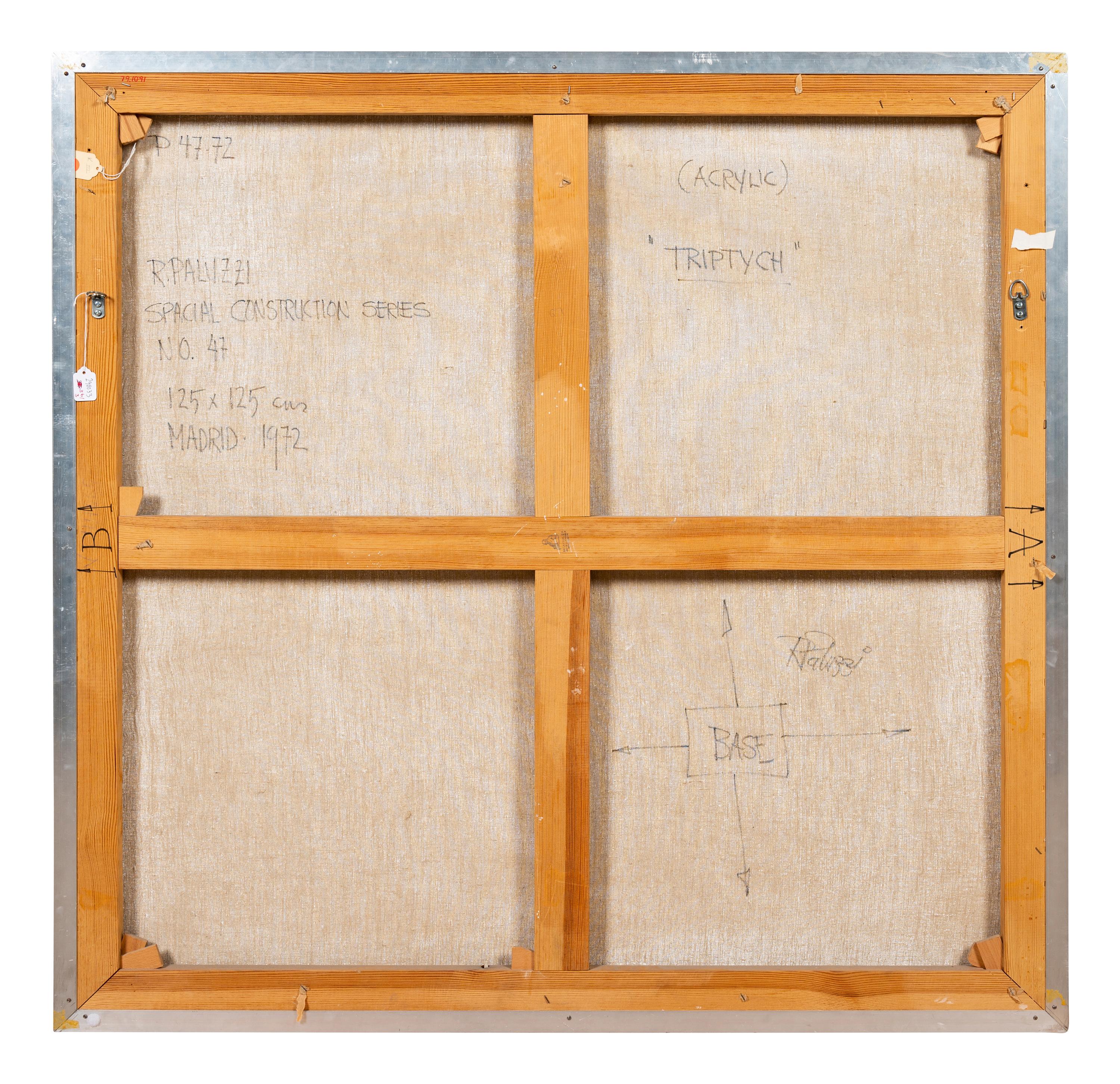 Spacial Construction Series #46-48 , 1972 (triptych)