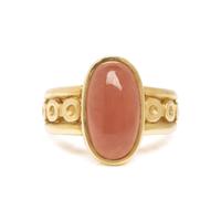 YELLOW GOLD AND CARNELIAN RING