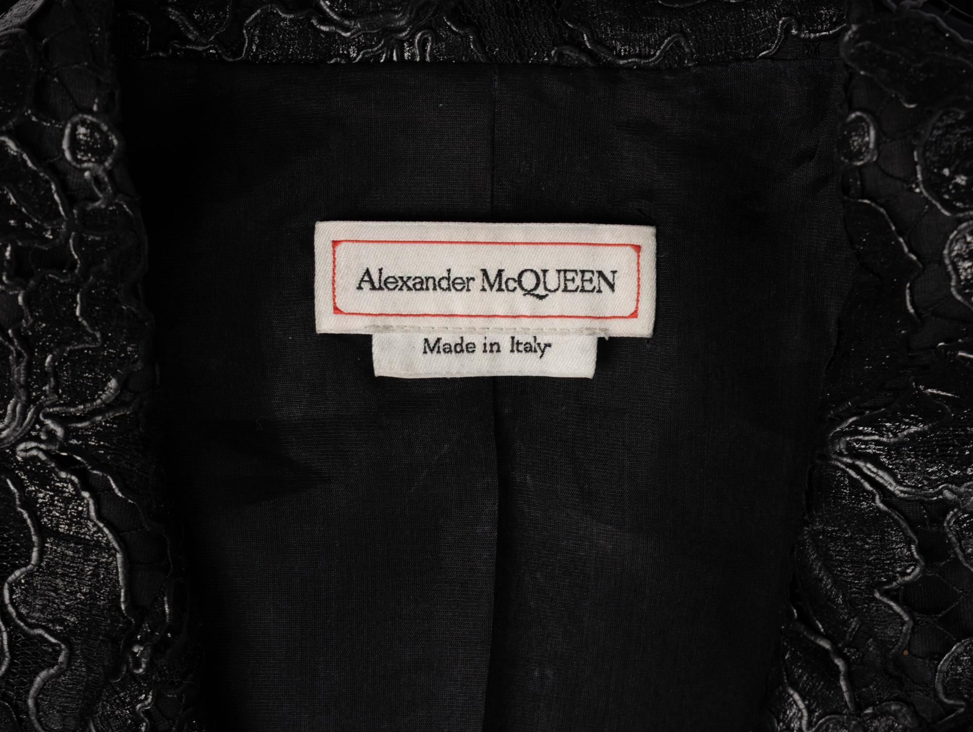 Alexander McQueen, Lacquered Lace Tailored Blazer