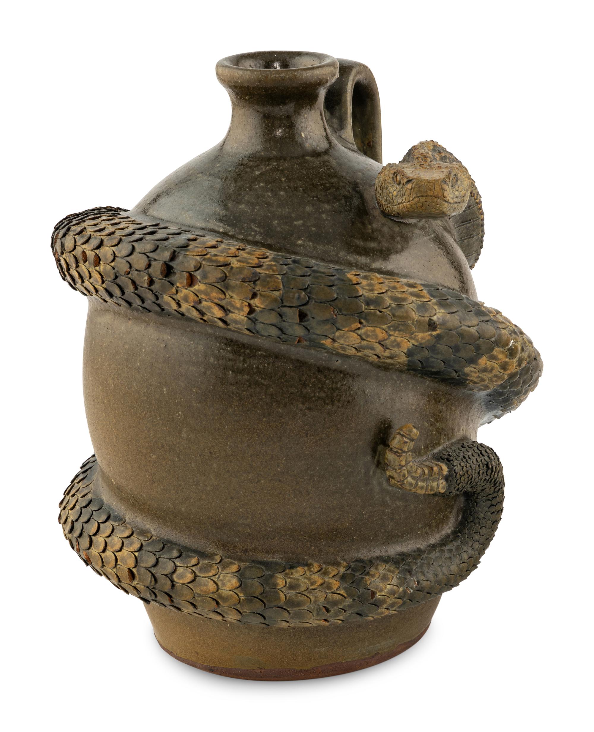 Two Georgia Stoneware Jugs