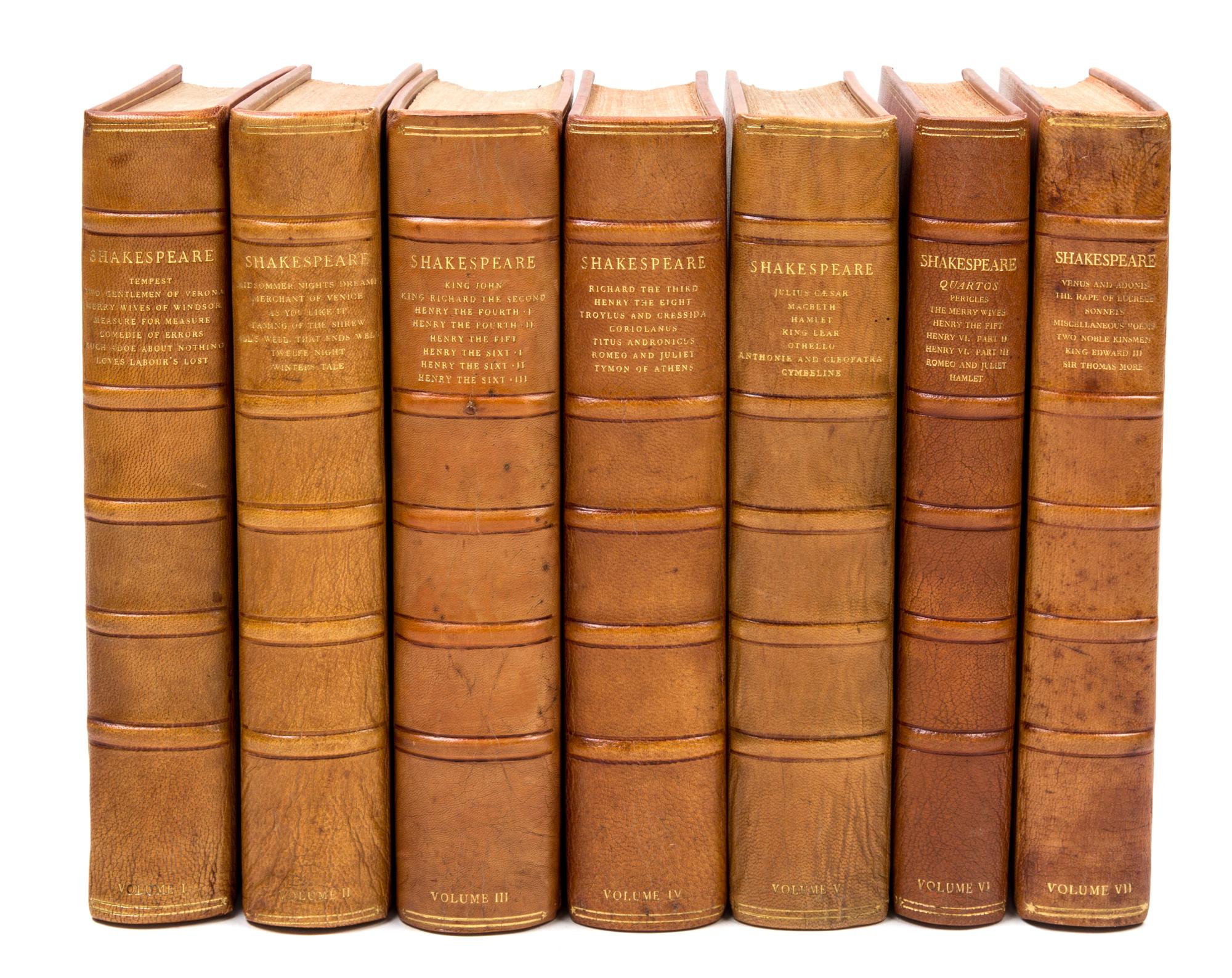 (NONESUCH PRESS) SHAKESPEARE, WILLIAM. The Works. London, 1929-1933. Limited. 7 vols.