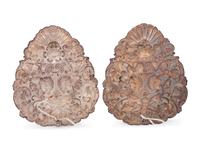 A Pair of Continental Silver Two-Light Sconces