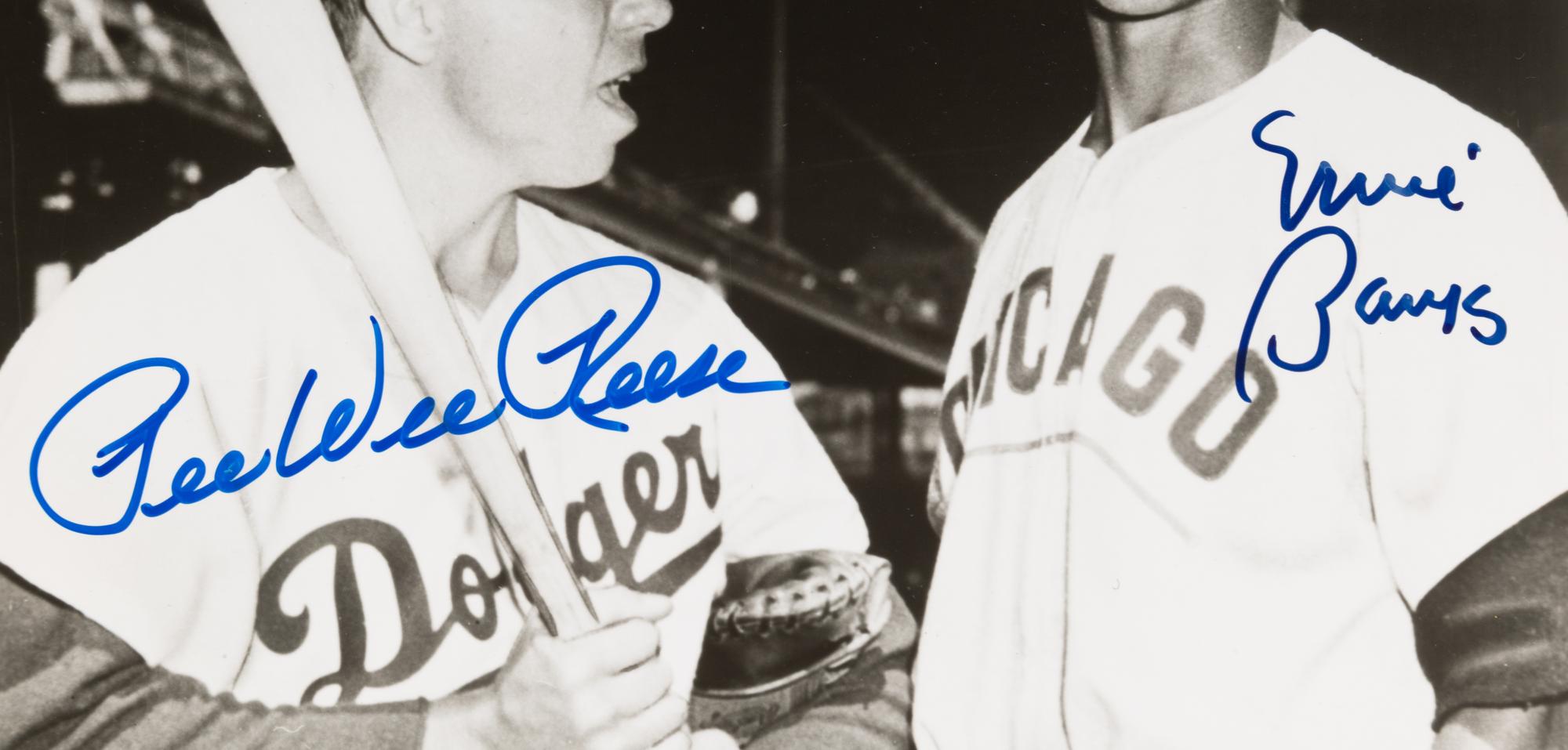 A Group of Dual Signed Baseball Hall of Fame Photographs (Beckett Authentication Services Letters)