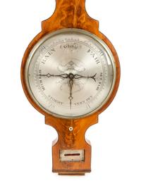 A Regency Mahogany Wheel Barometer