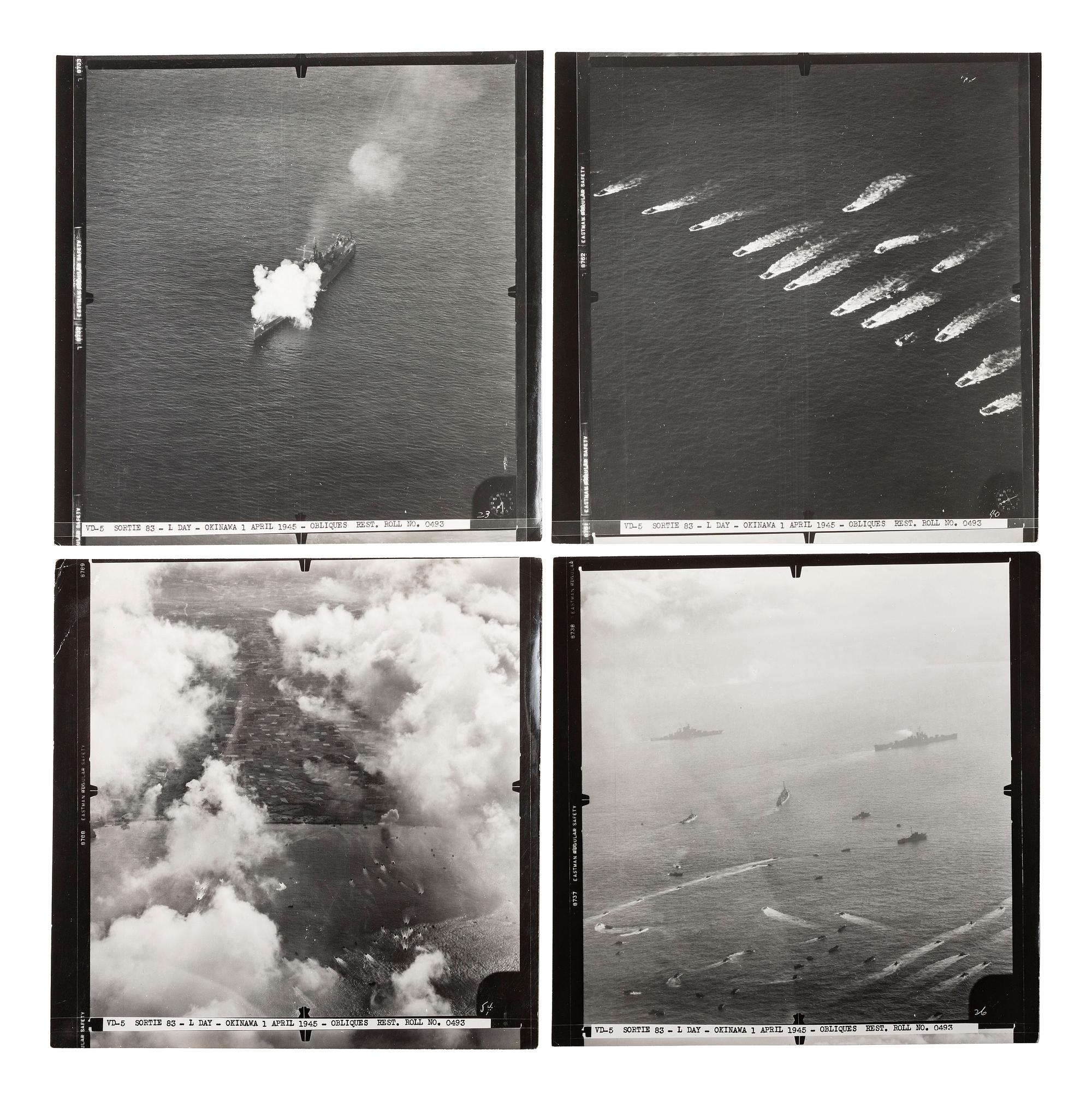 [WORLD WAR II]. Collection of photographs, Japanese maps, and a diary collected by USN Lt. Cmdr. J. John Fox while stationed in the Pacific, including: