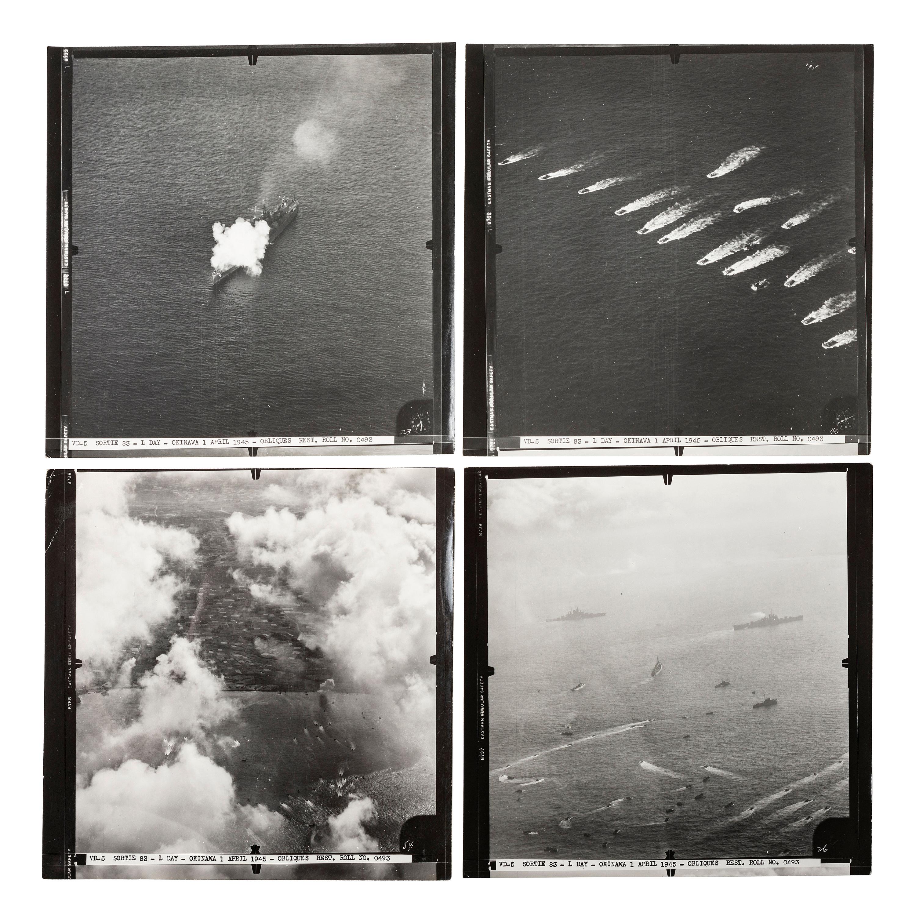 [WORLD WAR II]. Collection of photographs, Japanese maps, and a diary collected by USN Lt. Cmdr. J. John Fox while stationed in the Pacific, including: