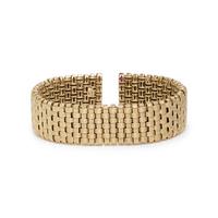 ROBERTO COIN, YELLOW GOLD AND DIAMOND 'APPASSIONATA' CUFF BRACELET