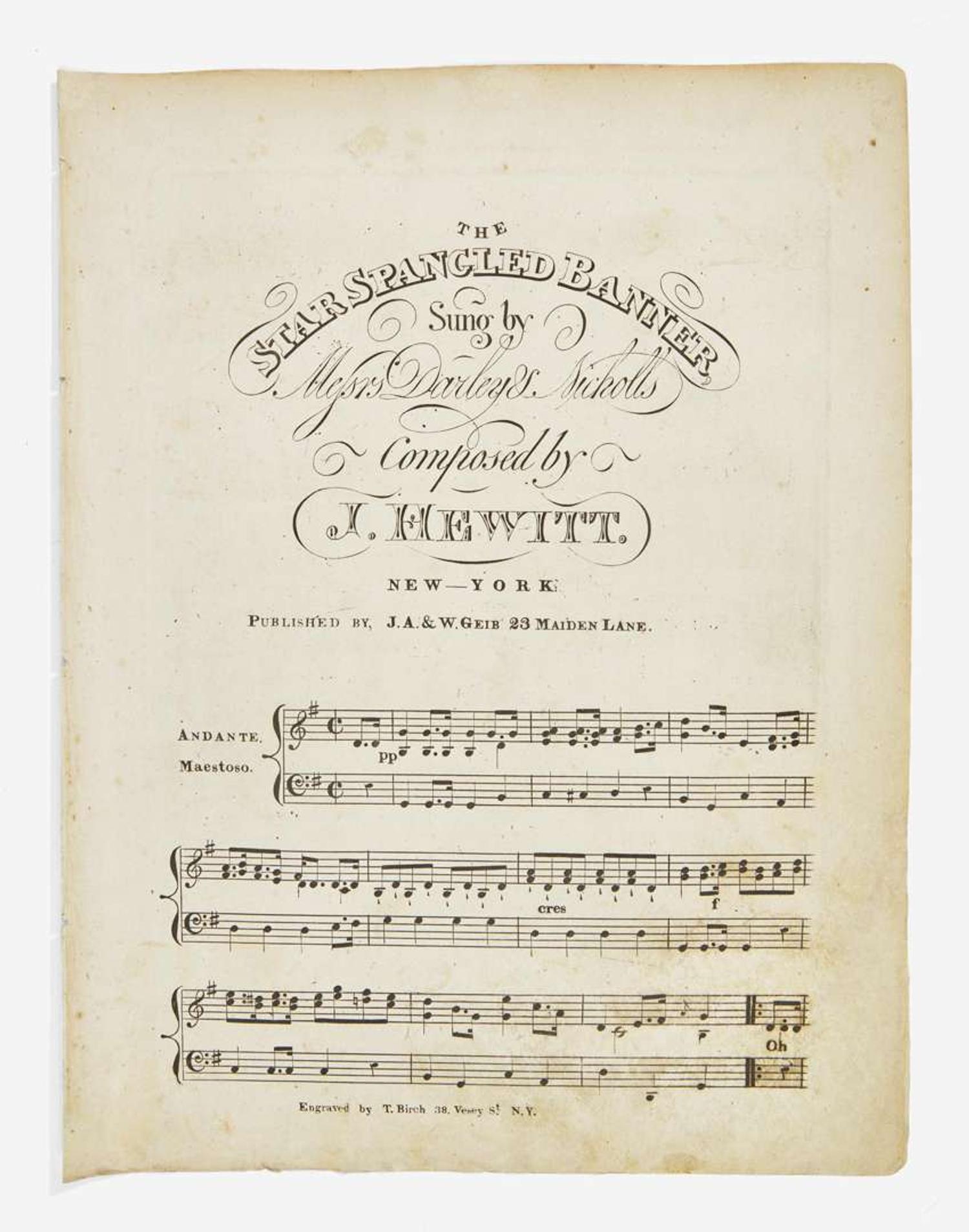 [Americana] (Key, Francis Scott): The Star Spangled Banner...