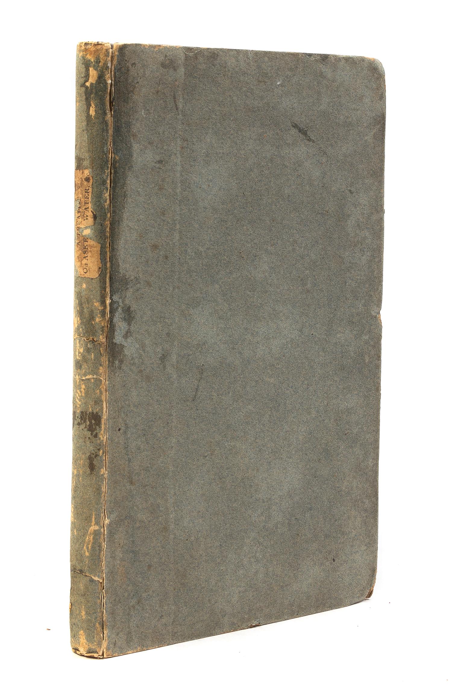 BREWERTON, T. LE GAY. A Treatise on the Mineral Water of Askern, Including a Description of the [...]. Doncaster, 1818.