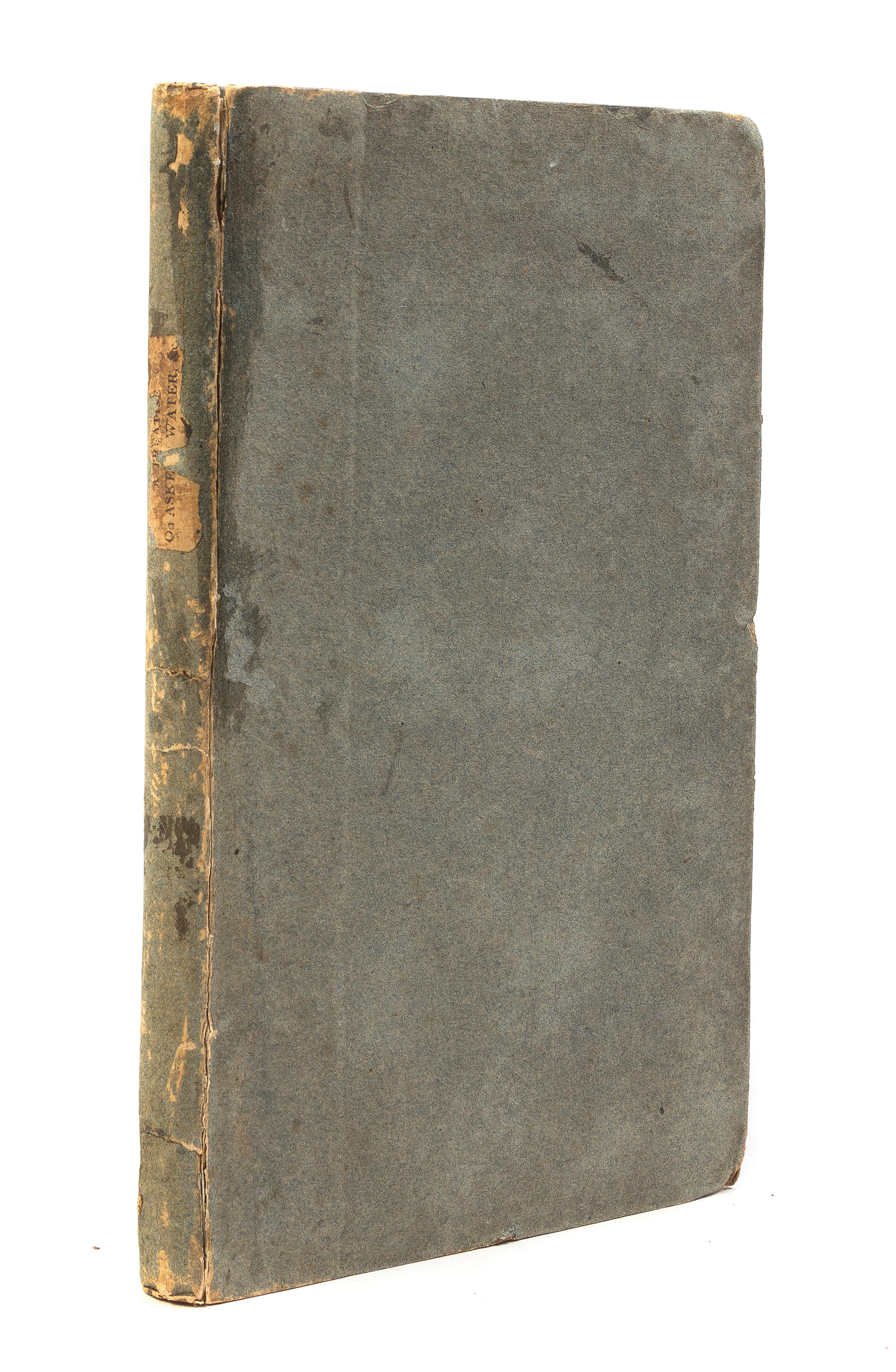 BREWERTON, T. LE GAY. A Treatise on the Mineral Water of Askern, Including a Description of the [...]. Doncaster, 1818.