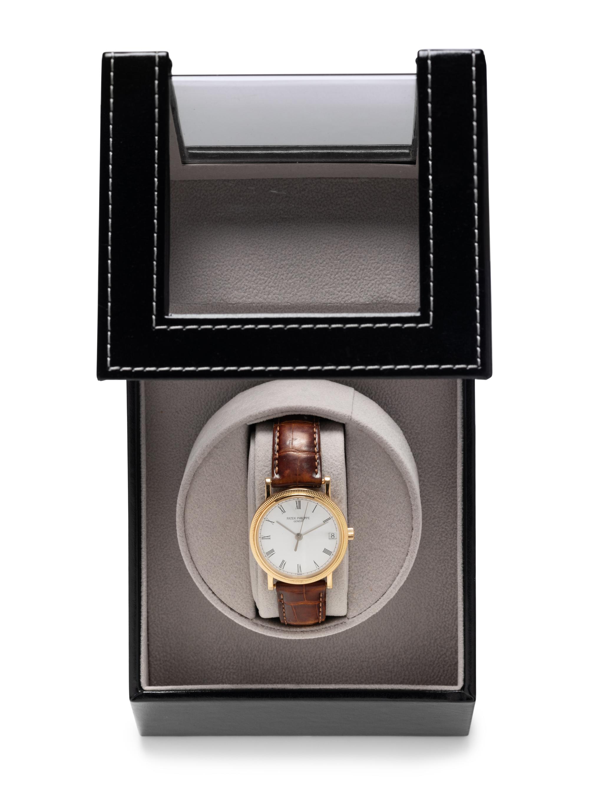 PATEK PHILIPPE, REF. 3802 18K YELLOW GOLD 'CALATRAVA' WATCH