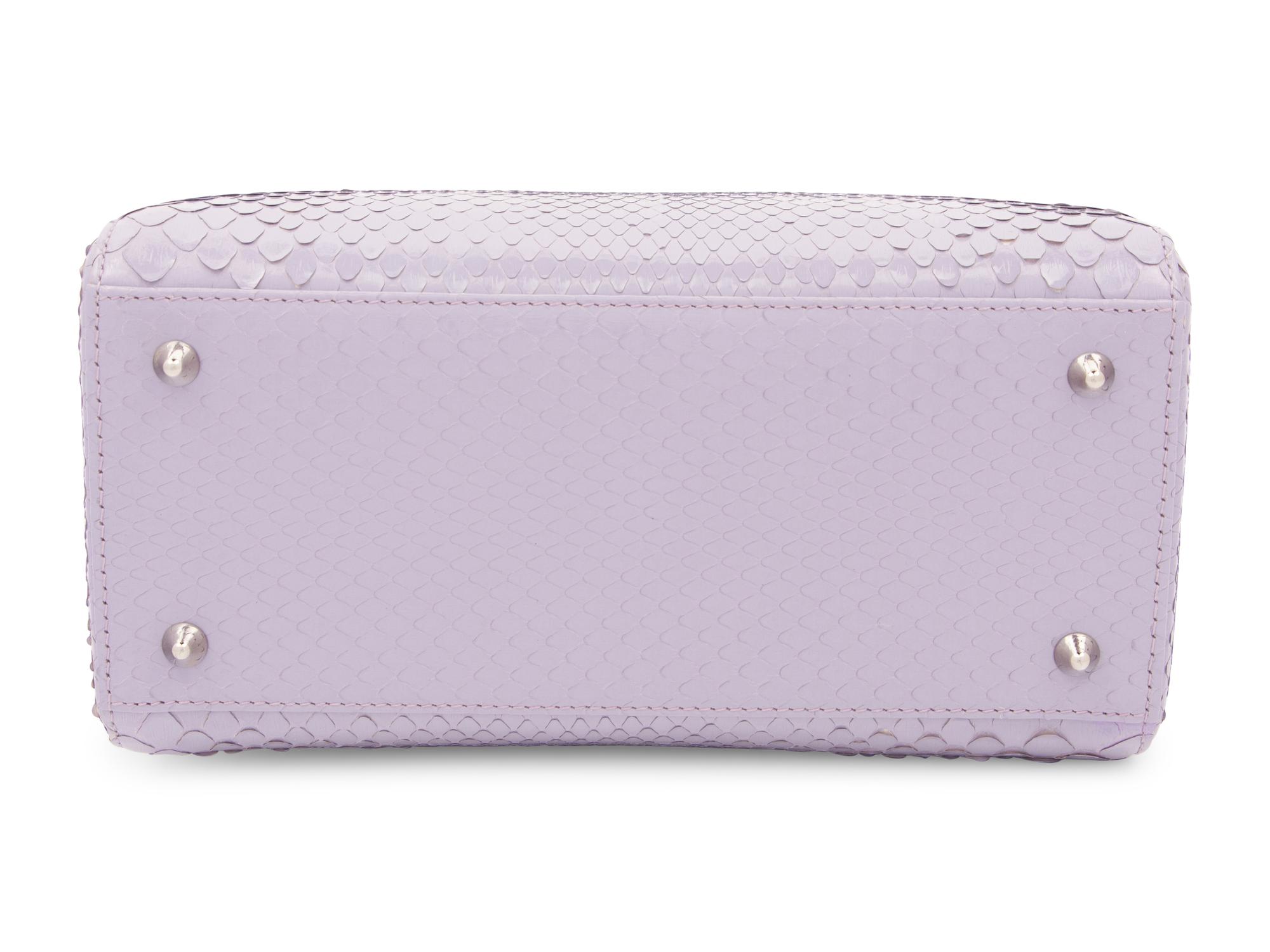 Christian Dior Purple Python Small Lady Dior Bag, 2012