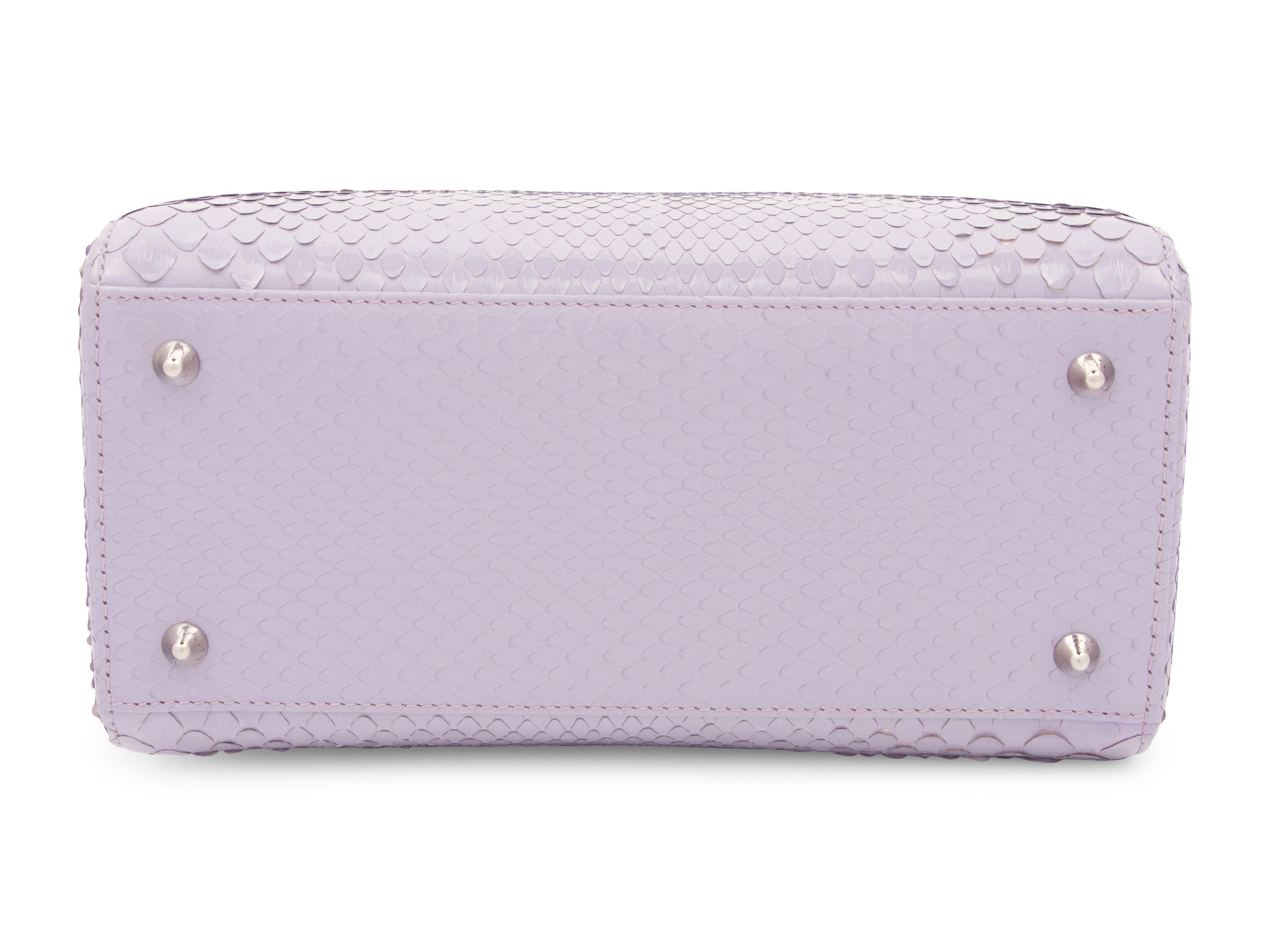 Christian Dior Purple Python Small Lady Dior Bag, 2012