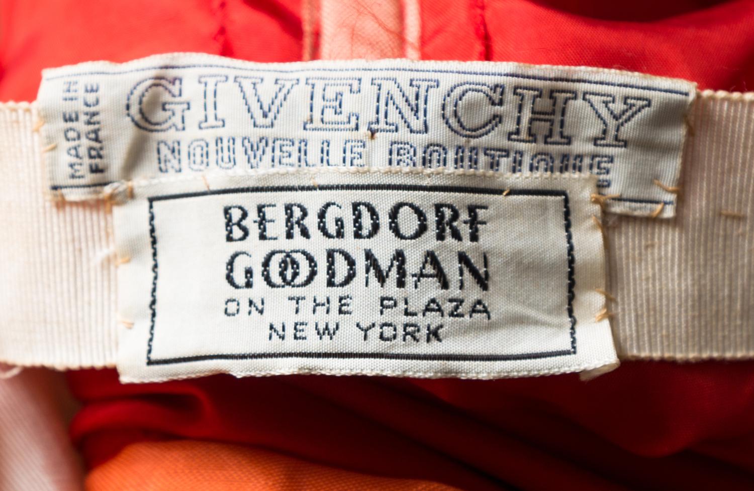 A Givenchy Red Silk Halter Gown No size.