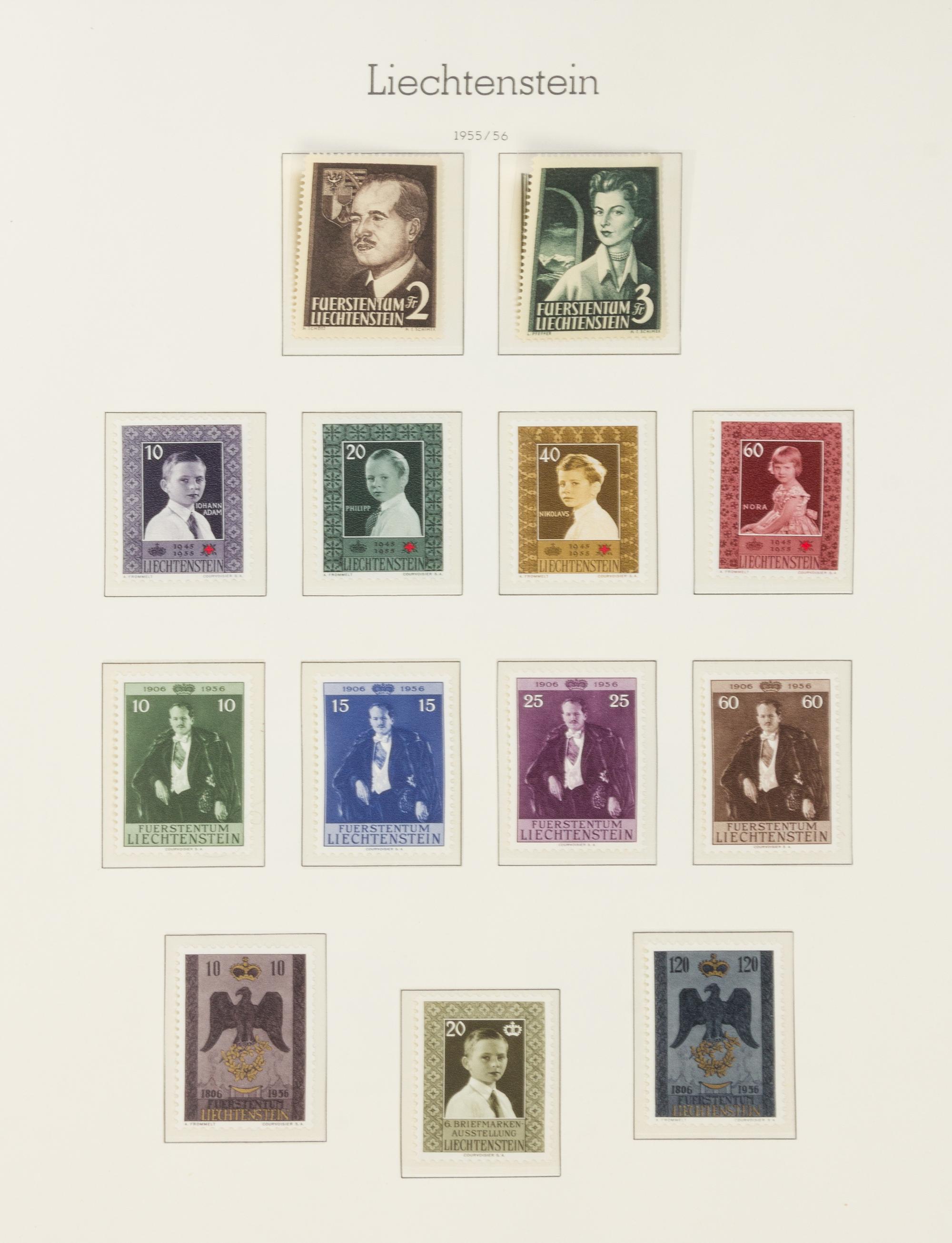 A Collection of Leichtenstein Postage Stamps — LEUCHTTURM BRIEFMARKEN ALBUM-No. 325SF1920-1960
