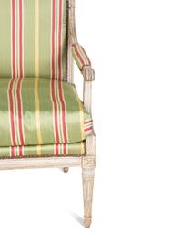 A Louis XVI Style Painted Fauteuil — 18TH/19TH CENTURY