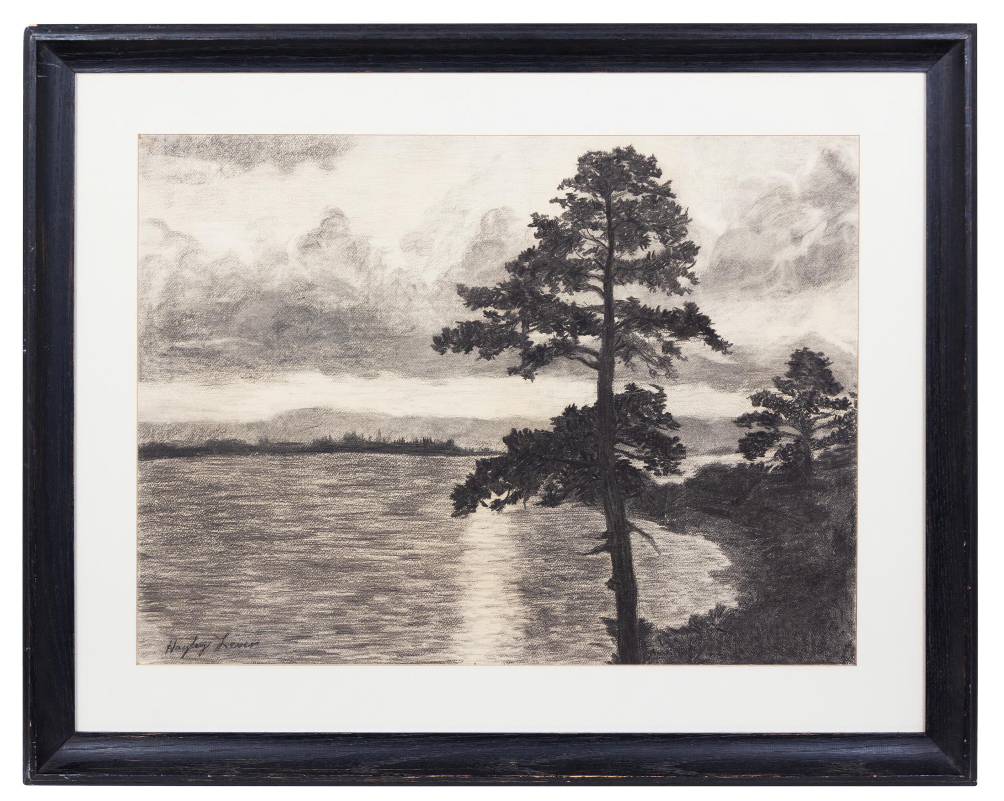 Hayley Lever (American, 1876-1958) A Lakeshore Landscape…