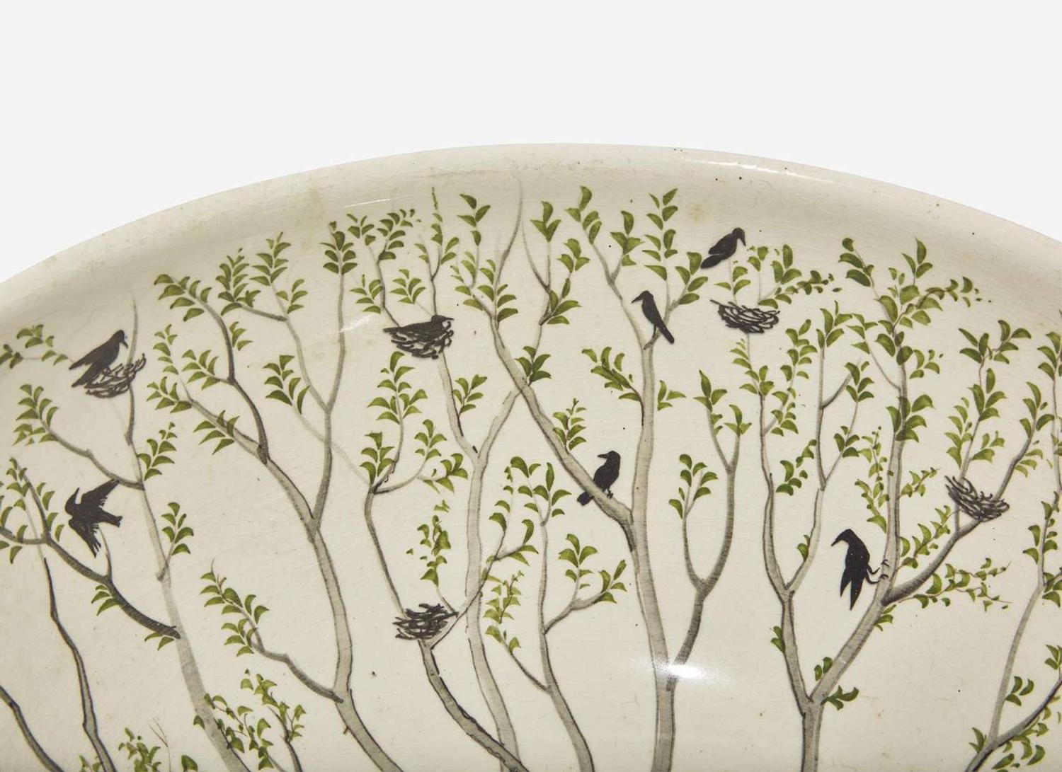 A Large Wedgwood Alfred Powell Decorated Punch Bowl, UK, 1914
