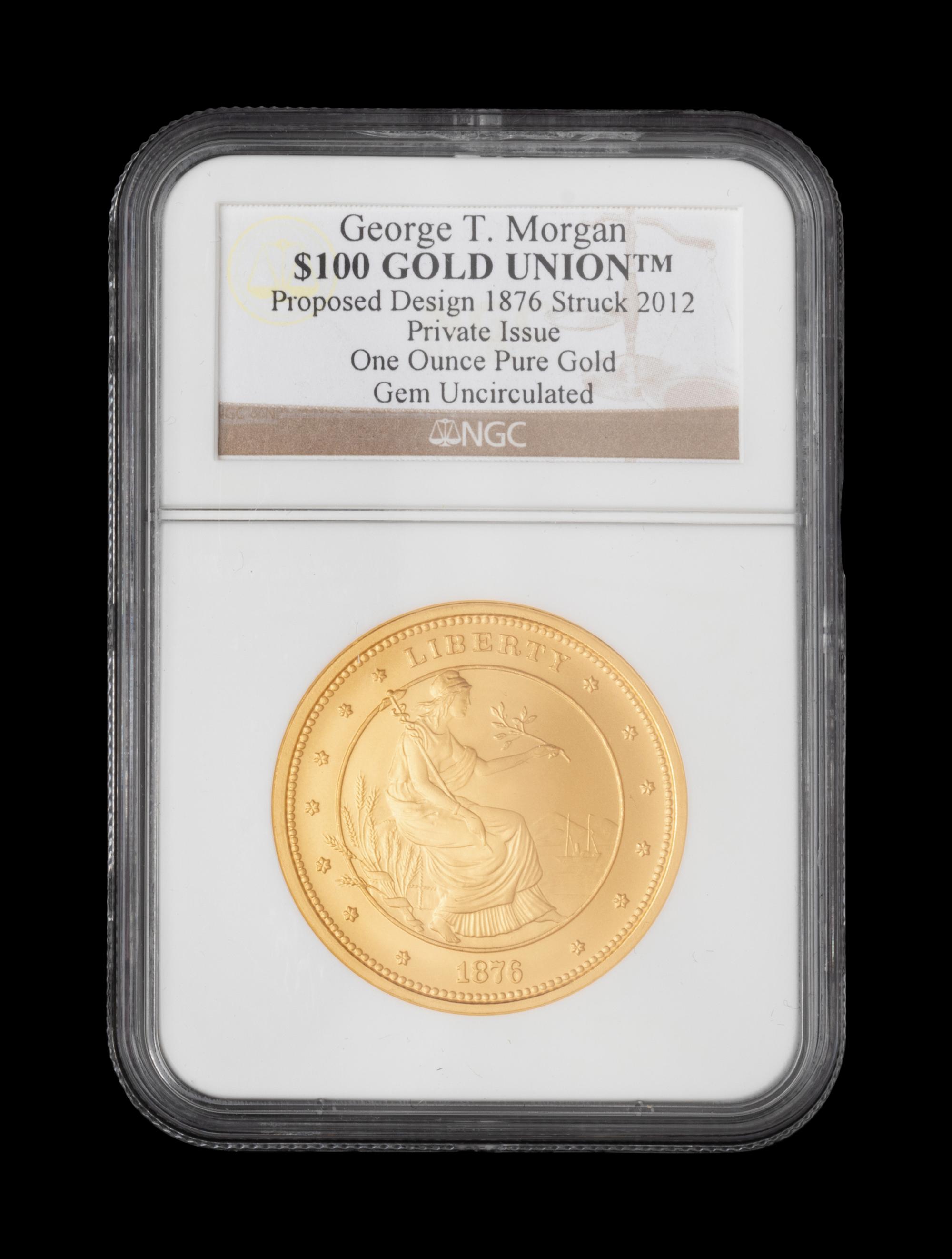 [PRIVATE ISSUE] A George T. Morgan Commemorative $100 Gold Union (NGC-Gem Uncirculated)