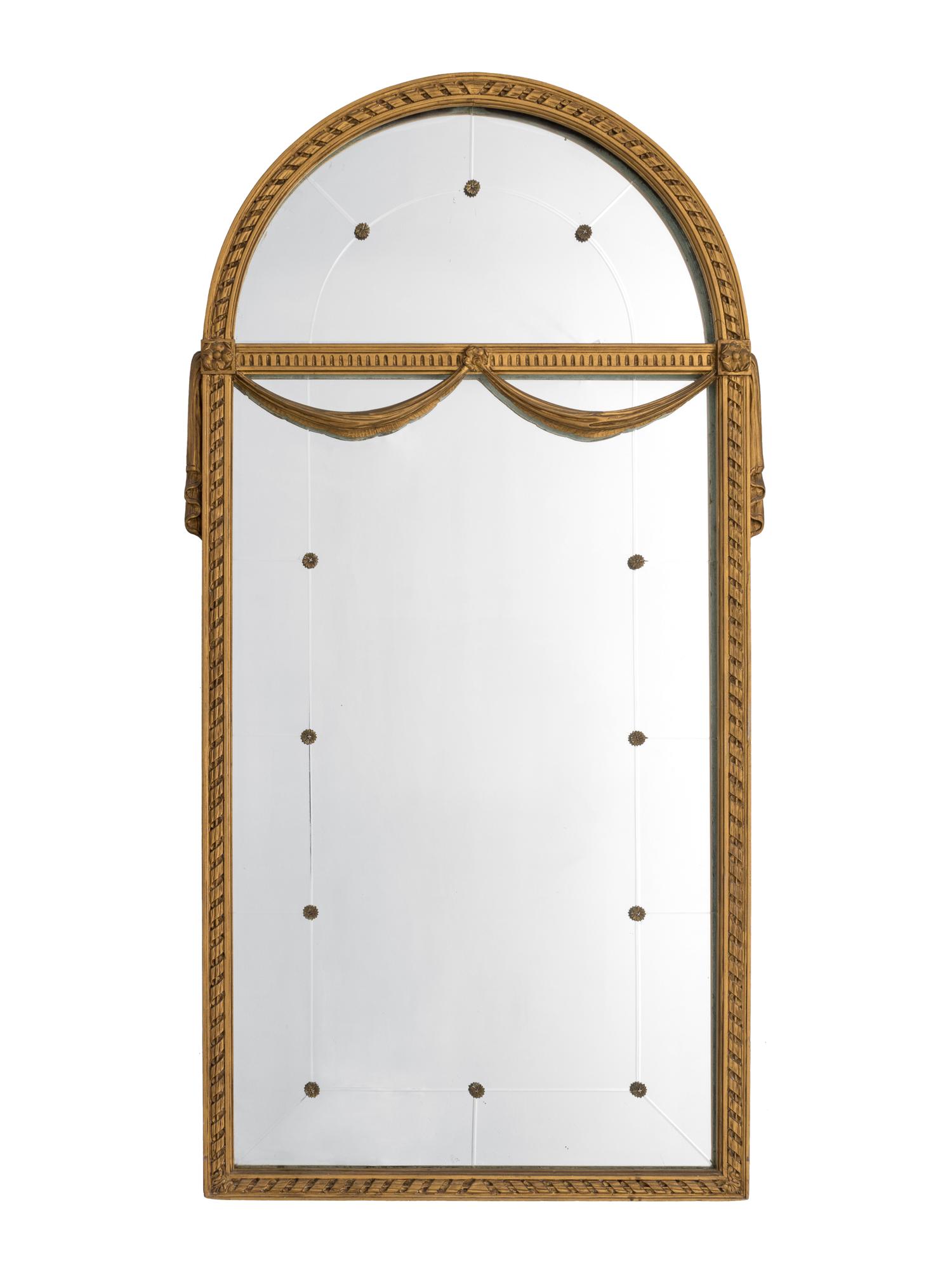 A Louis XVI Style Giltwood Pier Mirror — 20TH CENTURY