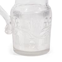 Two Pressed and Molded Flint Glass Pitchers