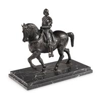 A Continental Bronze Model of the Equestrian Statue of Bartolomeo Colleoni