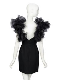 SAINT LAURENT, TULLE RUFFLE MINIDRESS, 2016