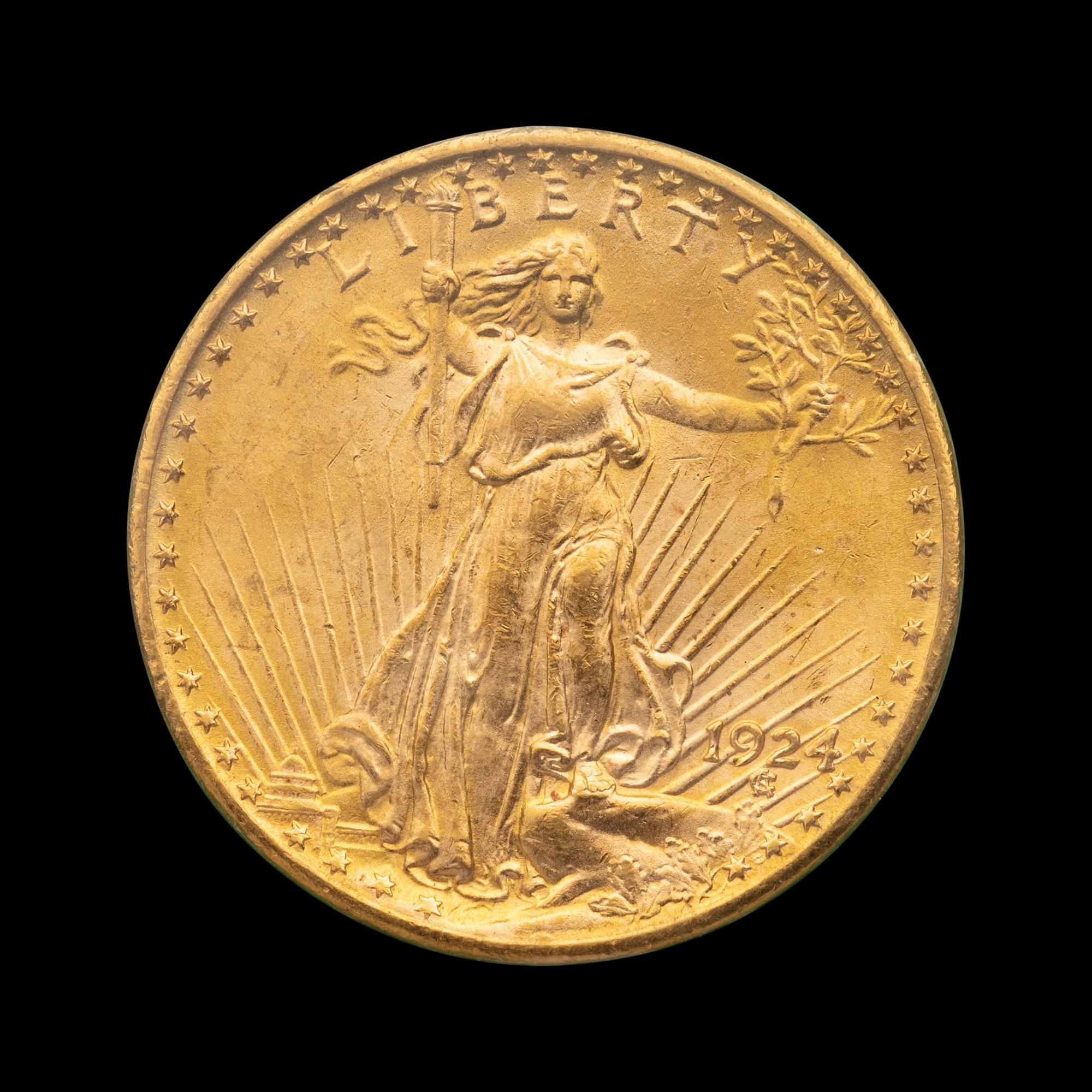 A 1924 Saint-Gaudens $20 Gold Coin