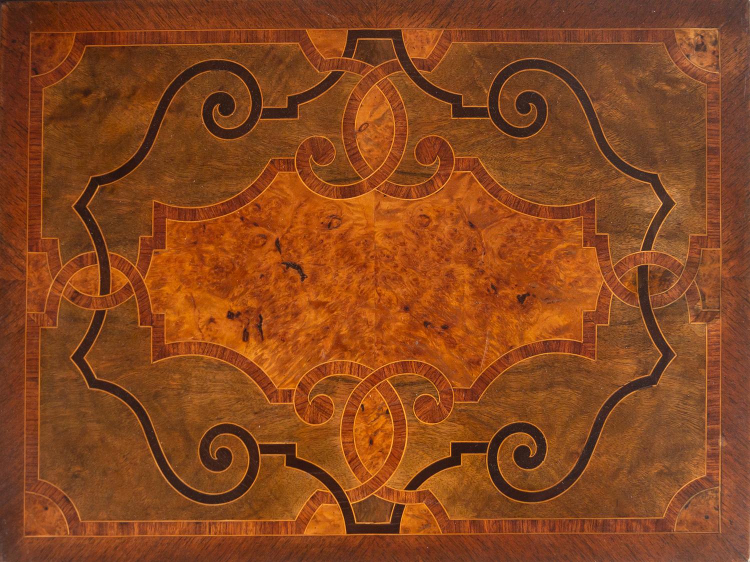 A Pair of Italian Marquetry Nesting Tables