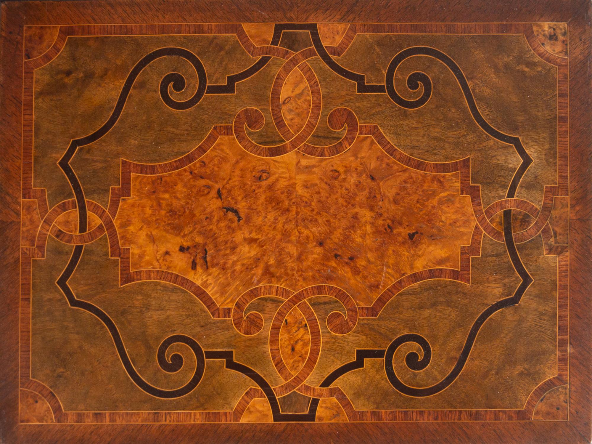 A Pair of Italian Marquetry Nesting Tables
