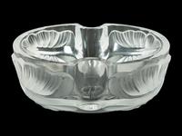 A Lalique Arums Bowl and Pair of Piriac Plates with Koi Border