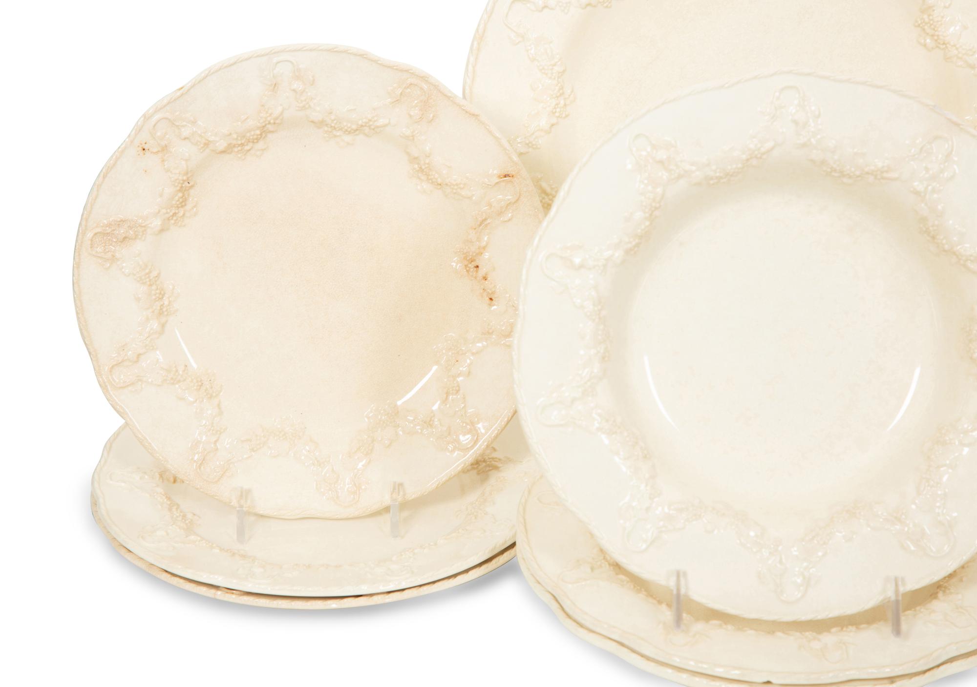 A Group of Wedgewood Eturia Queensware Dinnerware