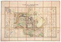 PIEROTTI, Ermete (fl. 19th century). Plan de Jerusalem. Paris, 1860.
