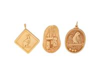 COLLECTION OF YELLOW GOLD CHARMS