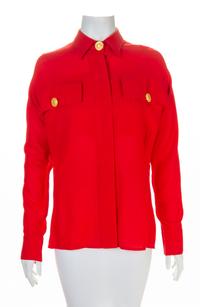 A Gianni Versace Red Shirt, Size 44.