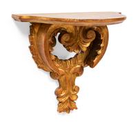 A Pair of Giltwood Wall Brackets