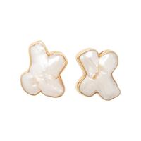 CHRISTOPHER WALLING, BAROQUE CULTURED PEARL 'X' EARRINGS