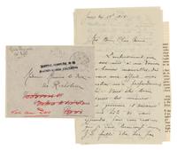 [WORLD WAR I]. An archive of letters written between 1913 and 1921 from Captain Paul Perigord (1882-1959) of the French Army to Duchess de Richelieu (1886-1972).