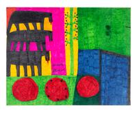 Untitled (Prehistoric Animals), Untitled (Prehistoric Animals), Untitled (Prehistoric Animals) and Untitled (Prehistoric Animals (four works)